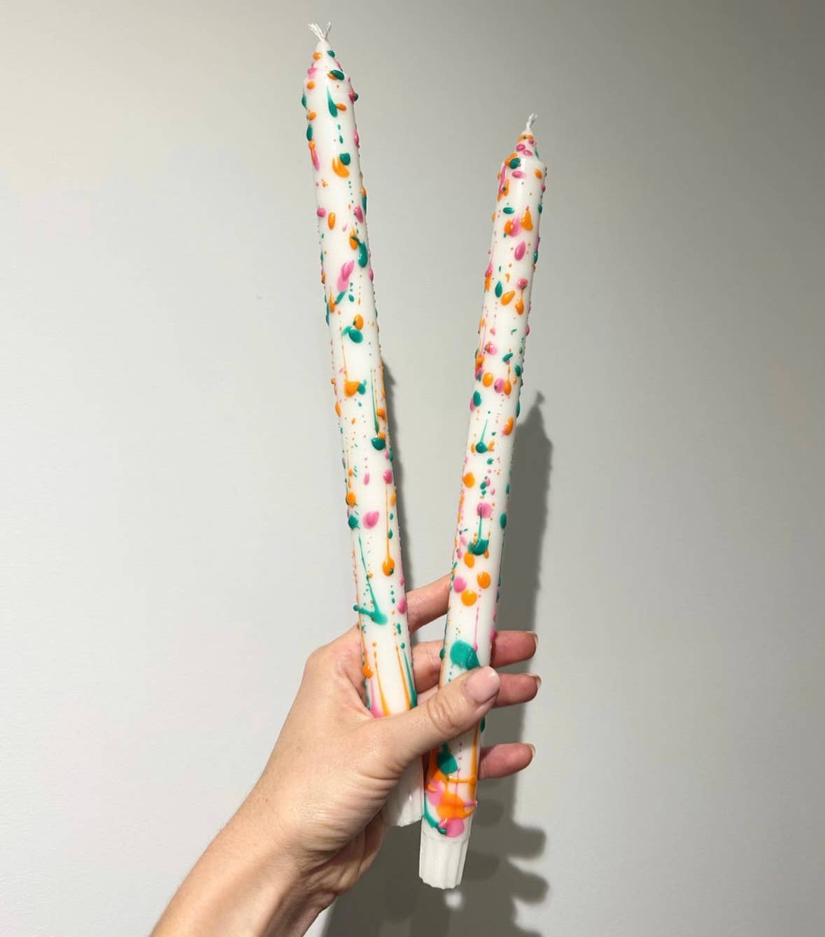 Cornish Glow - Wholesale Tapered Candle/Candlestick - Tall dinner candle - multi coloured1