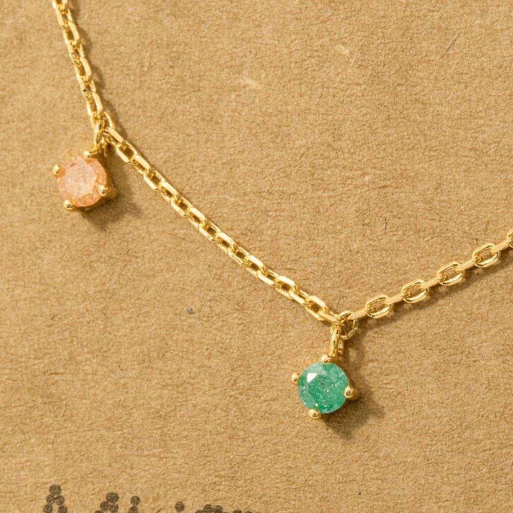 Fame Accessories - Wholesale Pendant/Charm Necklace - Crystal Stud Drop Necklace3