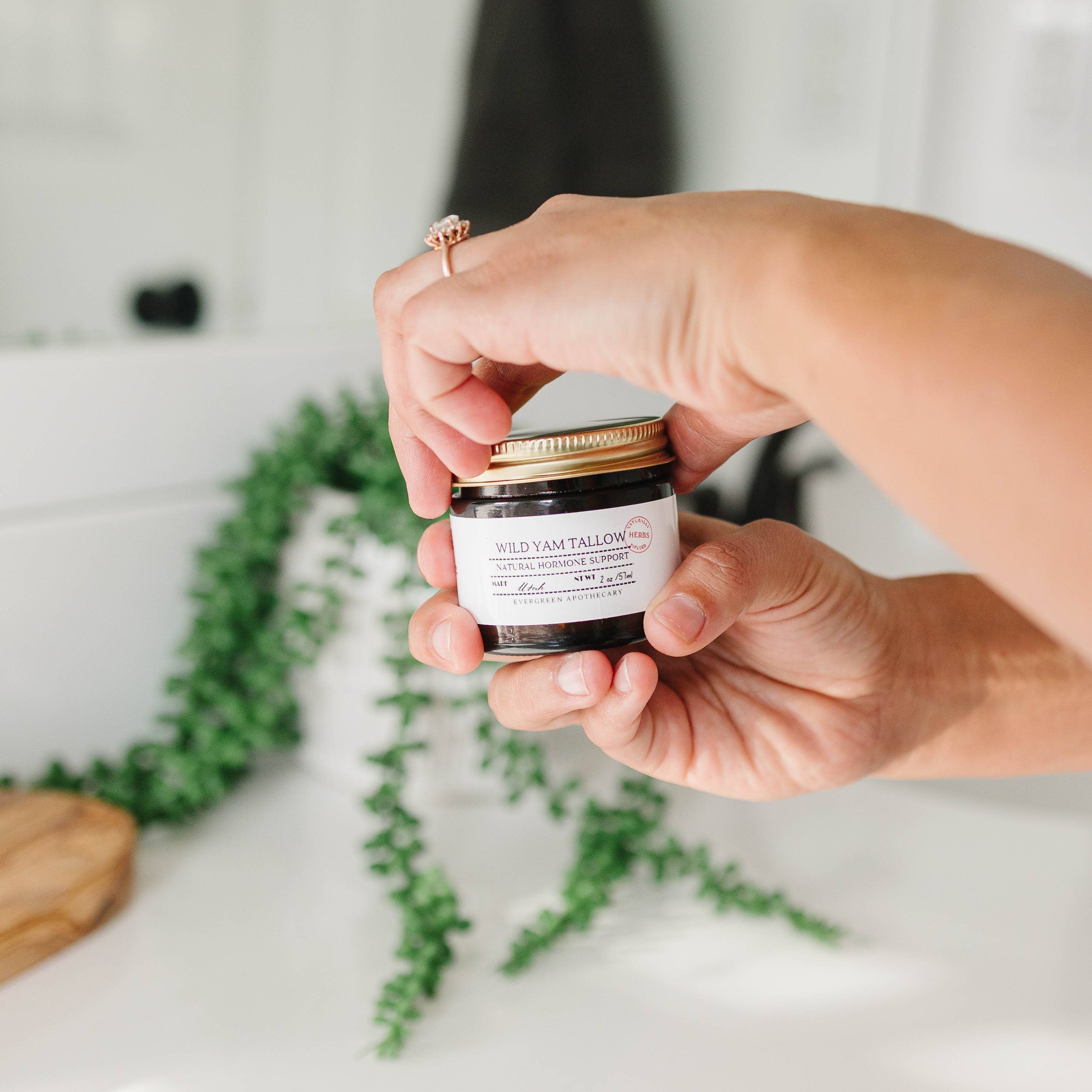 Evergreen Apothecary - Vendita all'ingrosso Unguenti/Balsami/Creme curative - Wild Yam Tallow (prodotto con sego di Lady May)2