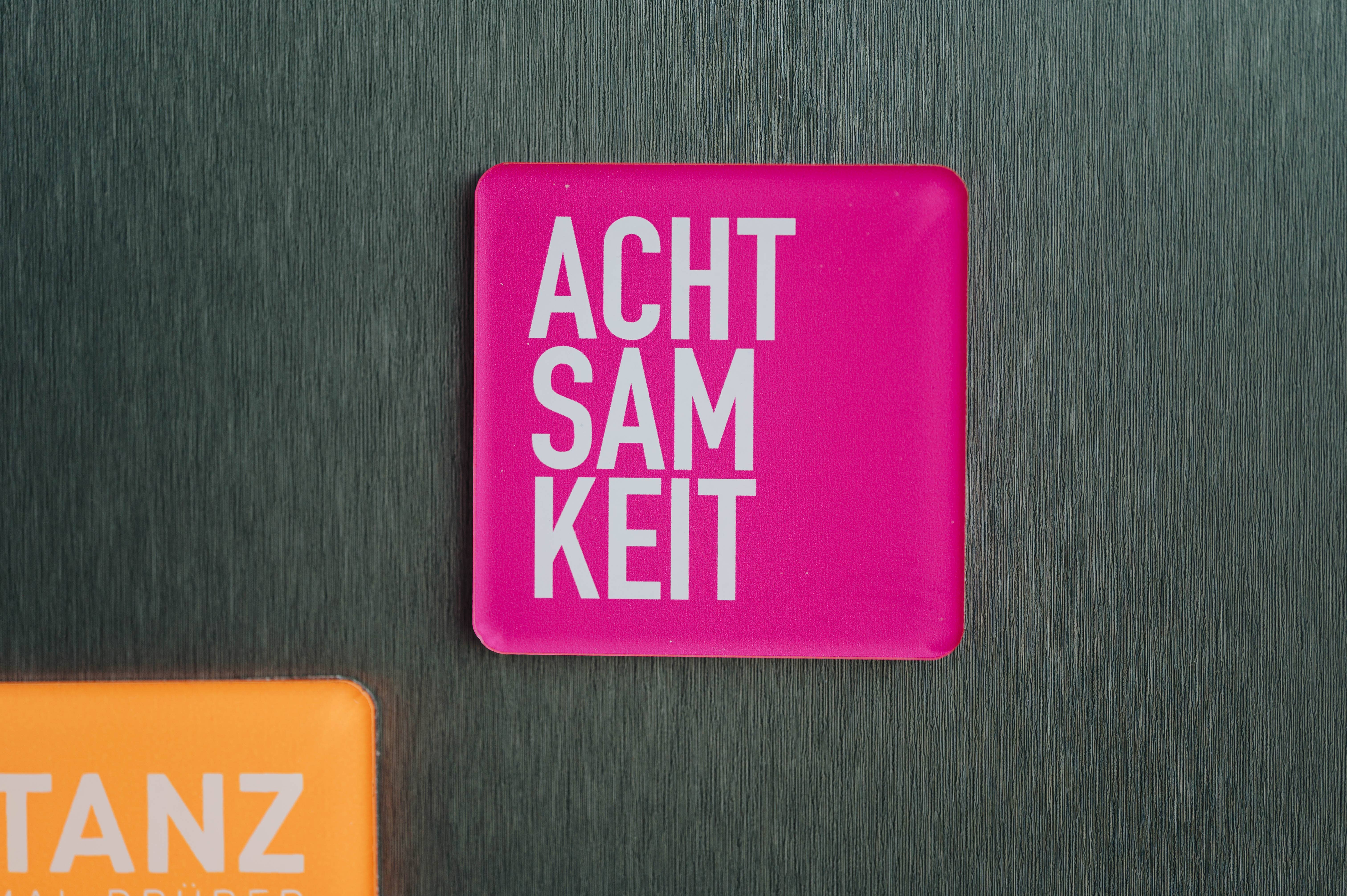 Nice Home Design - Wholesale Magnet - Acrylic Magnet "Mindfulness" – Your little reminder of the Here & Now1