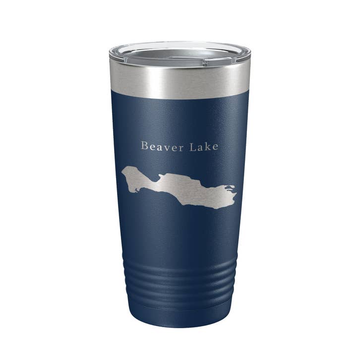 Mug de voyage avec carte Beaver Lake, tasse à café isolée gravée au laser, Asheville, Caroline du Nord, 20 oz pour la vente par CarveBright