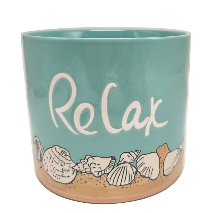 MACETERO AZUL TIEMPO DE PLAYA DE 6.5", 5"/6.5" ANIDADO CON 80210 para venta al por mayor de Blue Sky Clayworks