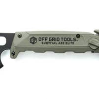 Off Grid Tools - Vendita all'ingrosso Strumento multifunzione - Ascia da sopravvivenza Elite - Verde