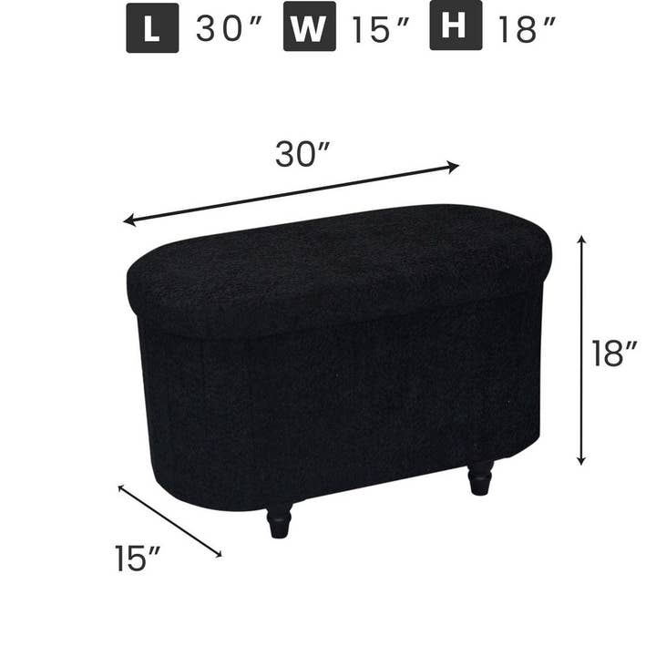 Aria Home – wholesale Ottoman – Esme Ottoman With Boucle Storage Bench12