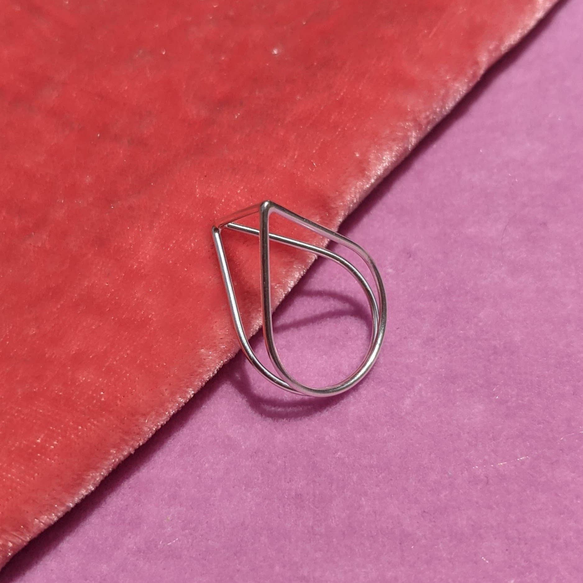 becca compton jewels - Wholesale Cocktail/Statement Ring - negative space ring no.11