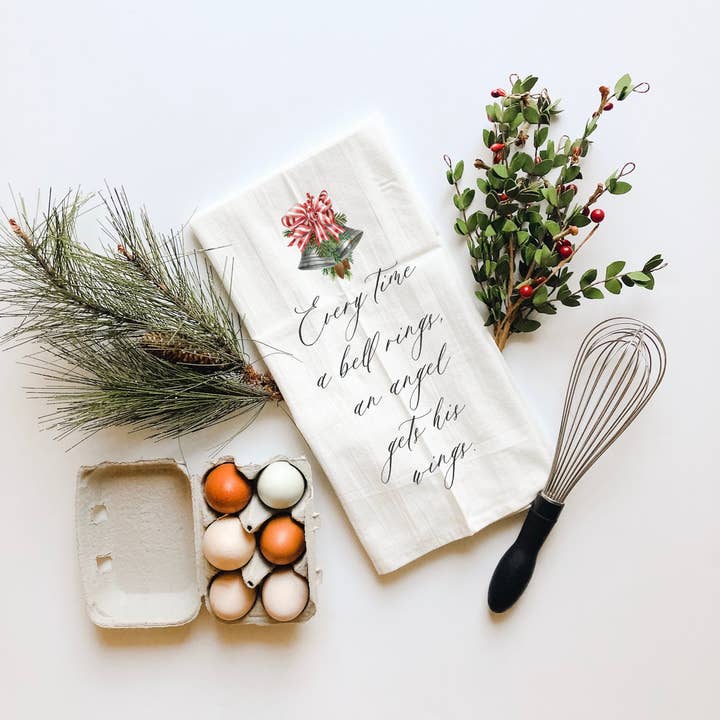 Chaque fois qu'une cloche sonne, un ange obtient ses ailes dans la cuisine pour la vente par Hickory Point Farm Co.
