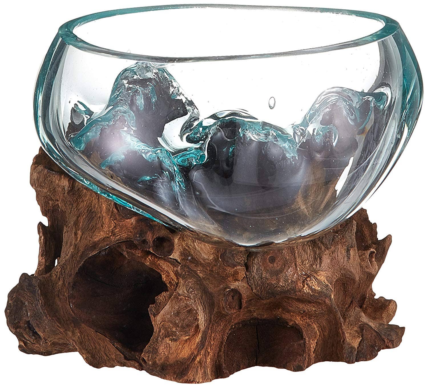 Cohasset Gifts - Wholesale Decorative Tabletop Object - Wide Mouth Cohasset Molten Glass - Approx 15cm across2