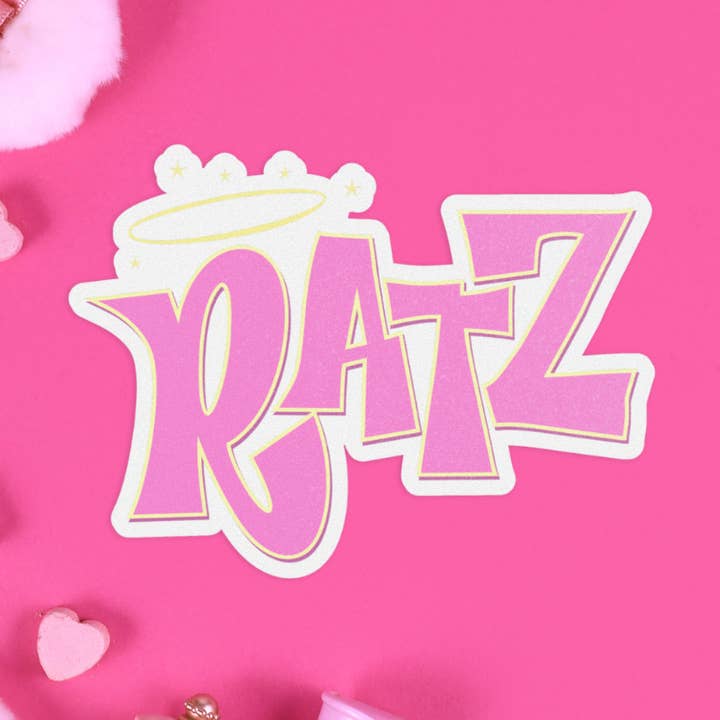 RATZ Sticker, Funny Bratz 2000s Sticker, y2k Girlie Pop for wholesale by Pretty Toxic Stickers