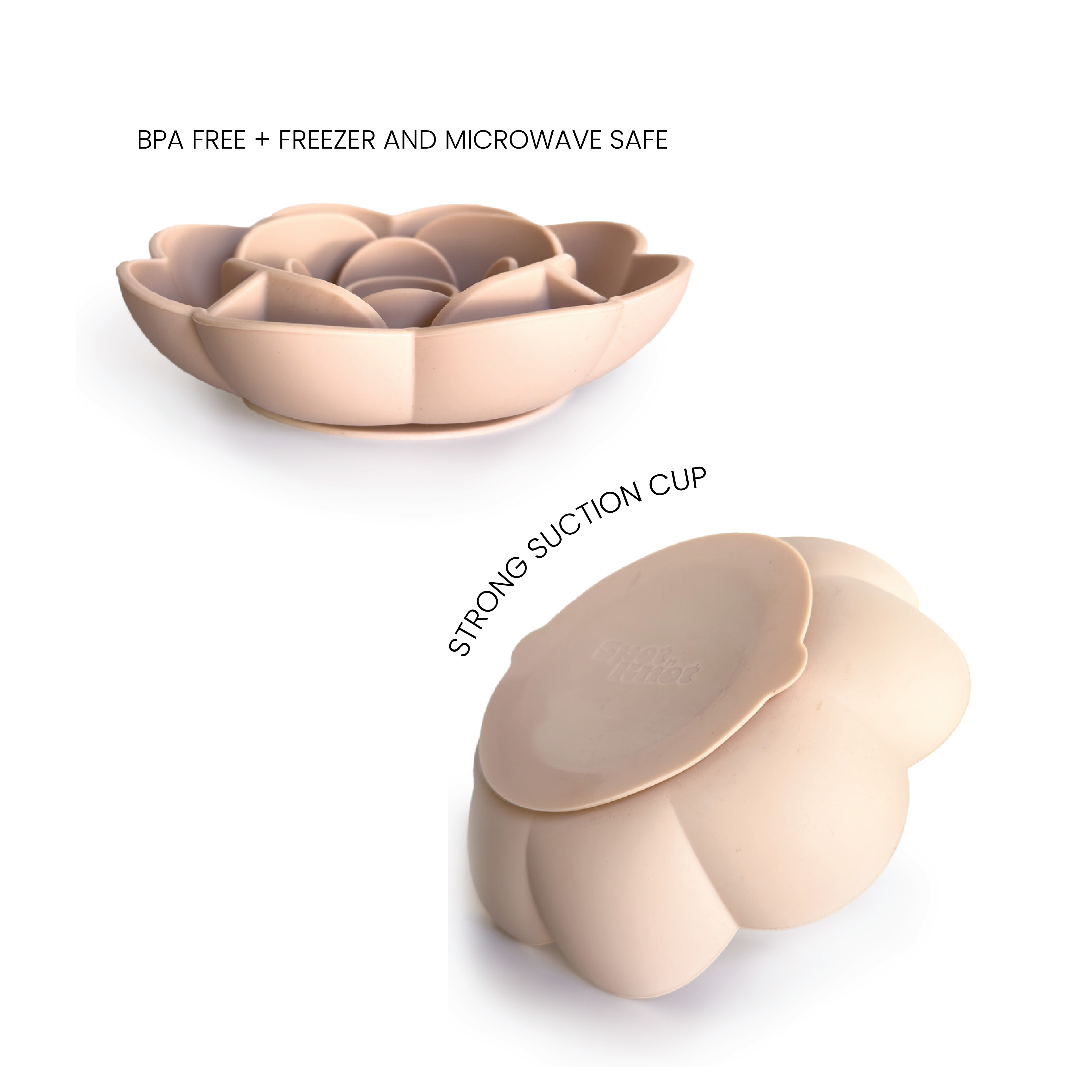 Spot N Knot - Wholesale Pet Bowl - Cat/Dog - Slow Feeder Bowl with Suction Cup Base Flower | Silicone7