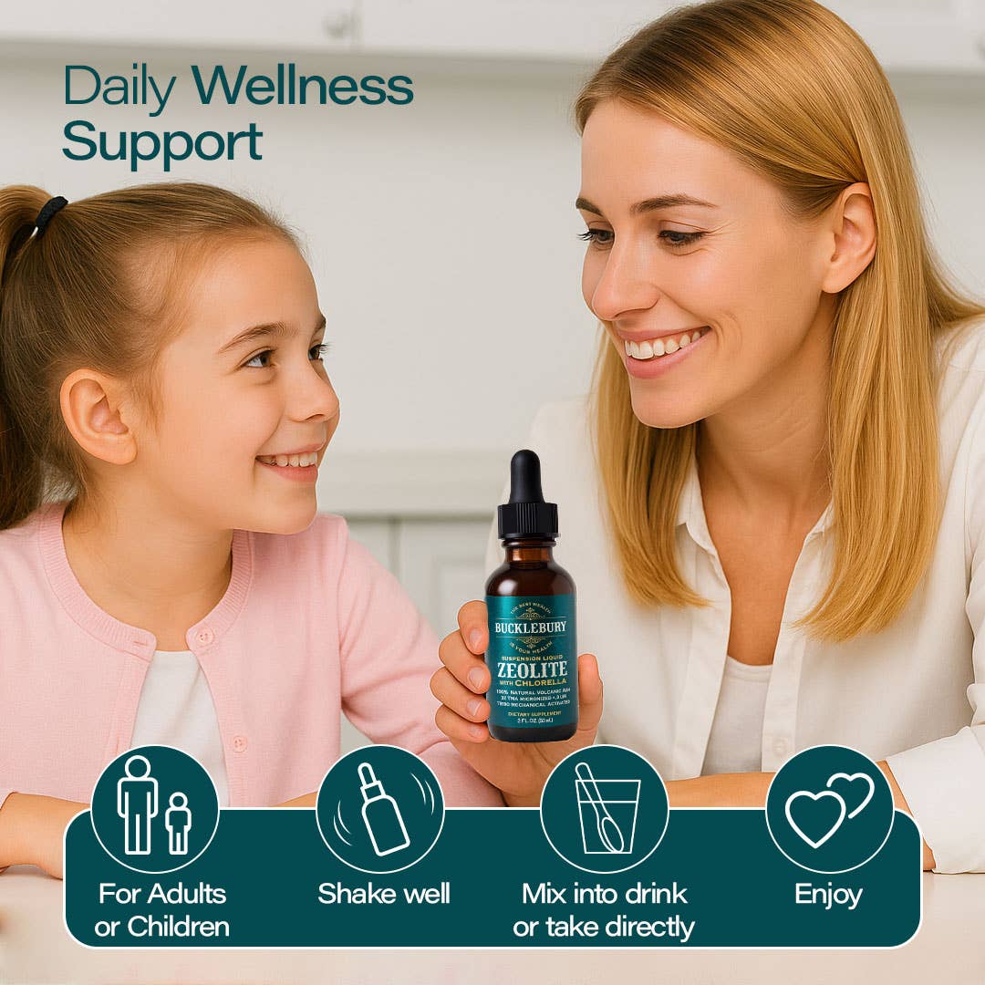 Bucklebury - Wholesale Oral Supplement/Vitamin - Bucklebury Zeolite Liquid Suspension w/ Chlorella2