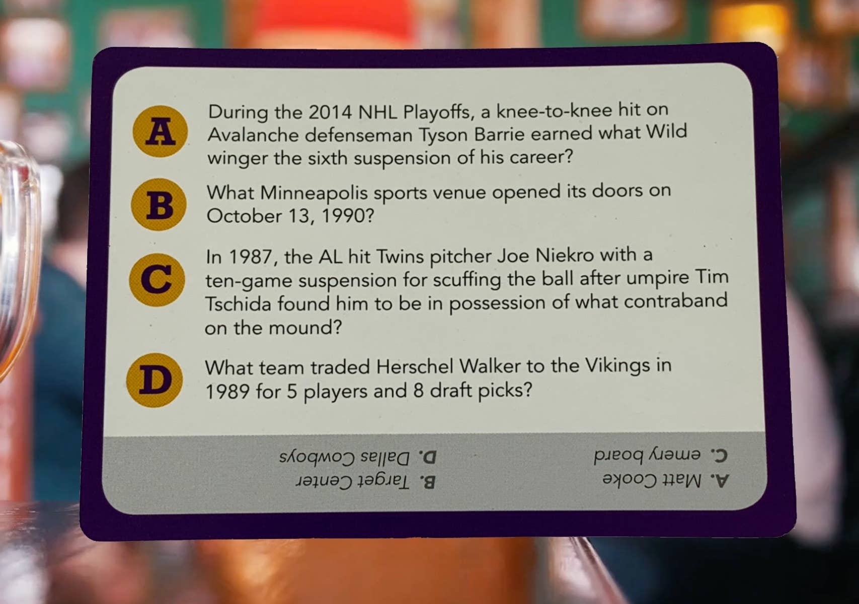 You Gotta Know Games - Wholesale Card Game - You Gotta Know Minnesota - Sports Trivia Game (6)4