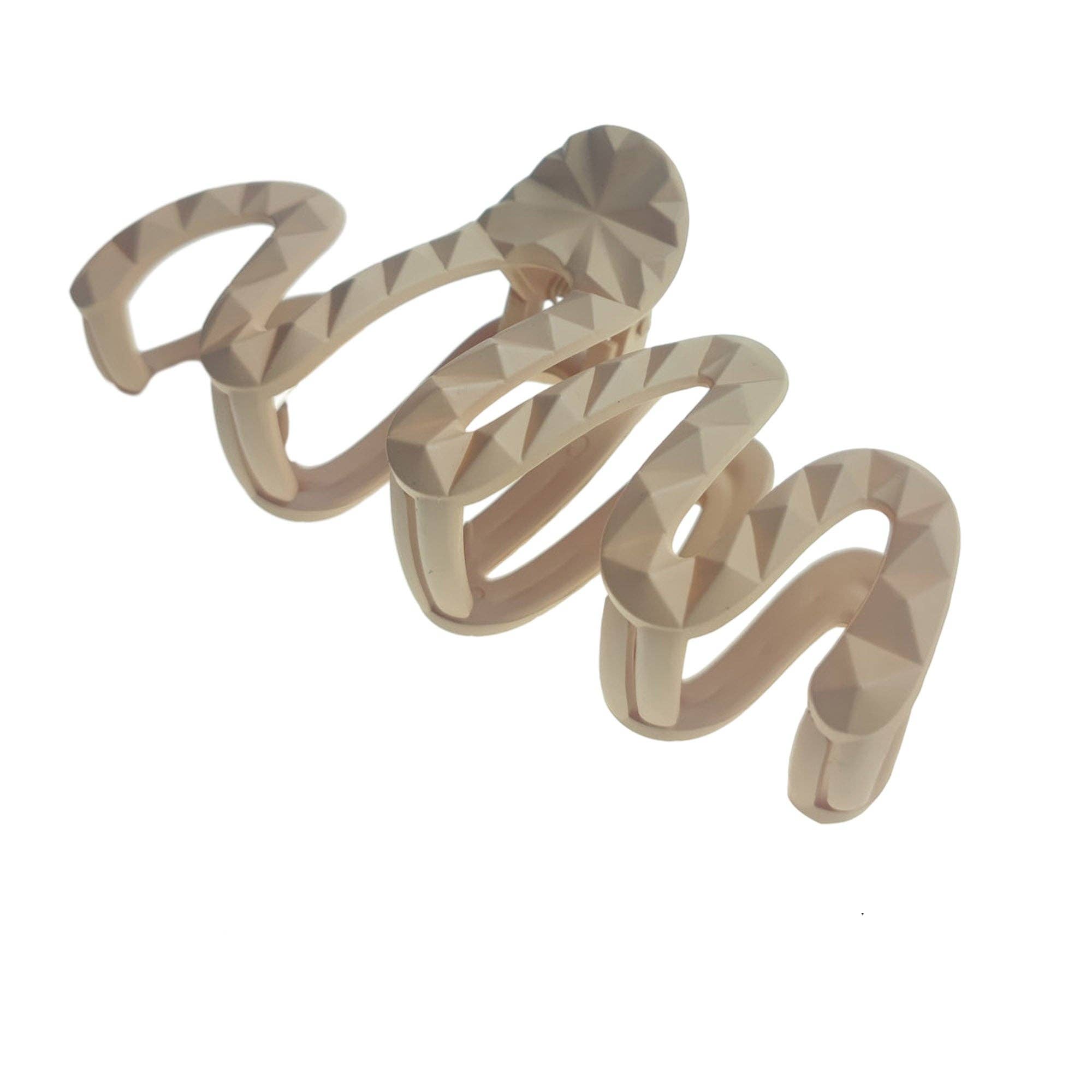 ASSORTED 5 Inches Zig Zag Claw Clip HC31025-13 (12PC) for wholesale on Faire3