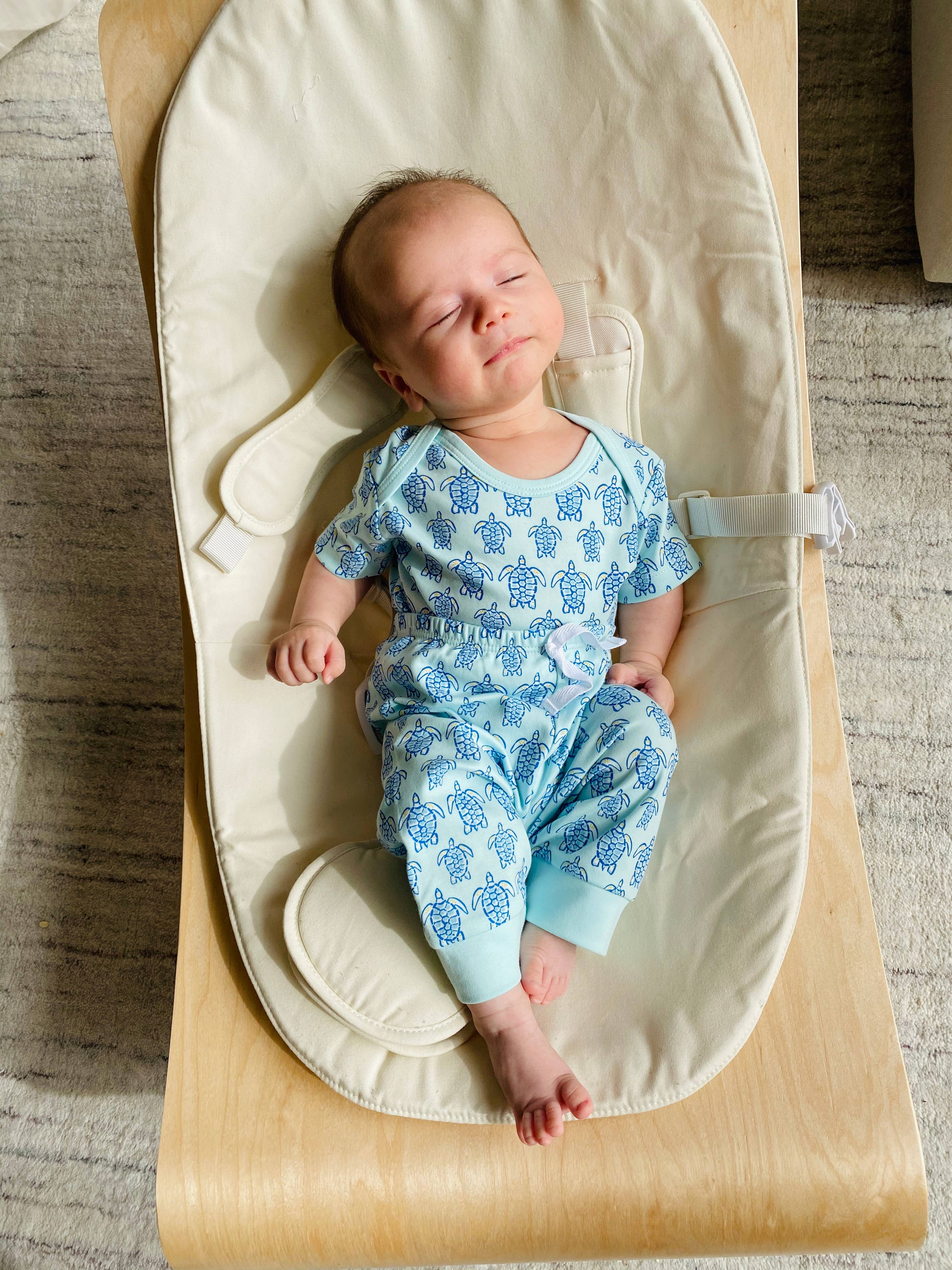 Pineapple Sunshine - Wholesale Bodysuit (Non-Footed) - Baby - Blue Sea Turtle Short Sleeve Onesie4