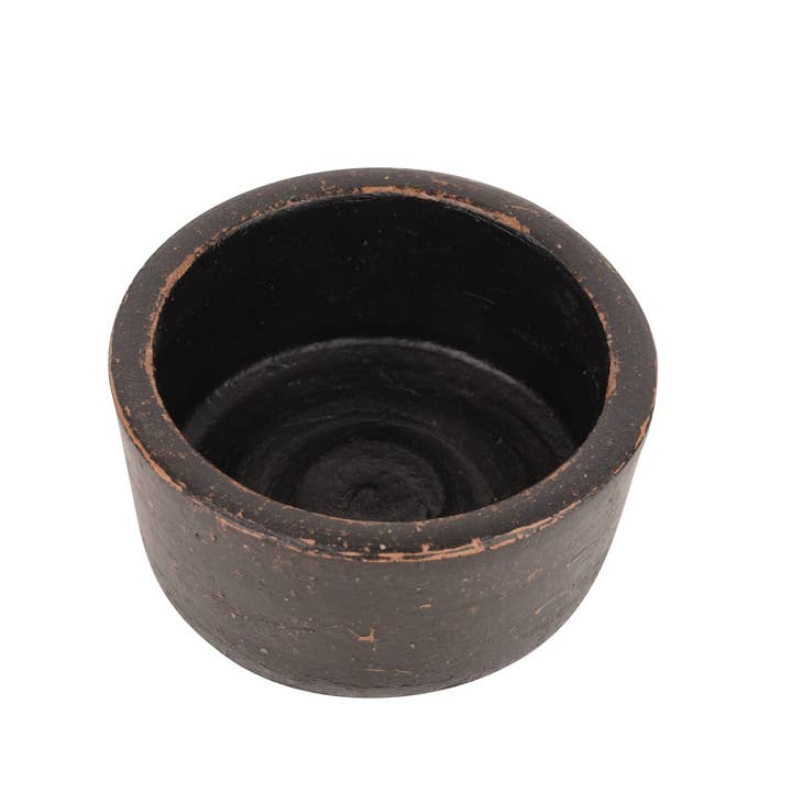 My Amigos Imports - Wholesale Candle holder - Roundsy™ Candle Ready Clay Vessel-6x2.5-3 in-3 Color Choices7