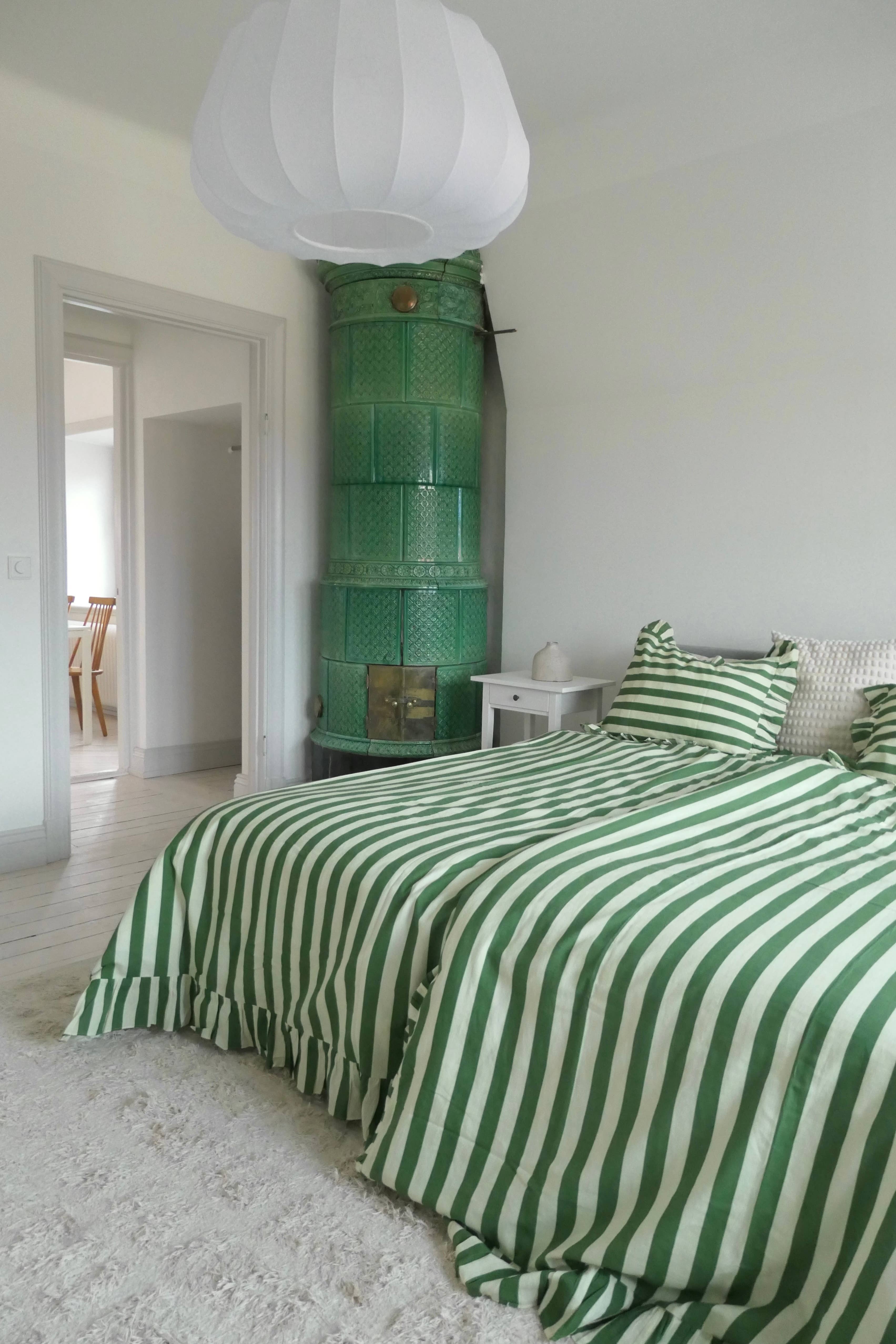 OMOM - Wholesale Bedding Set - Organic duvet cover set - Ruffled Striped in linen/cotton8