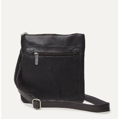 Sac à bandoulière mince - Café Brown pour la vente par Quoddy