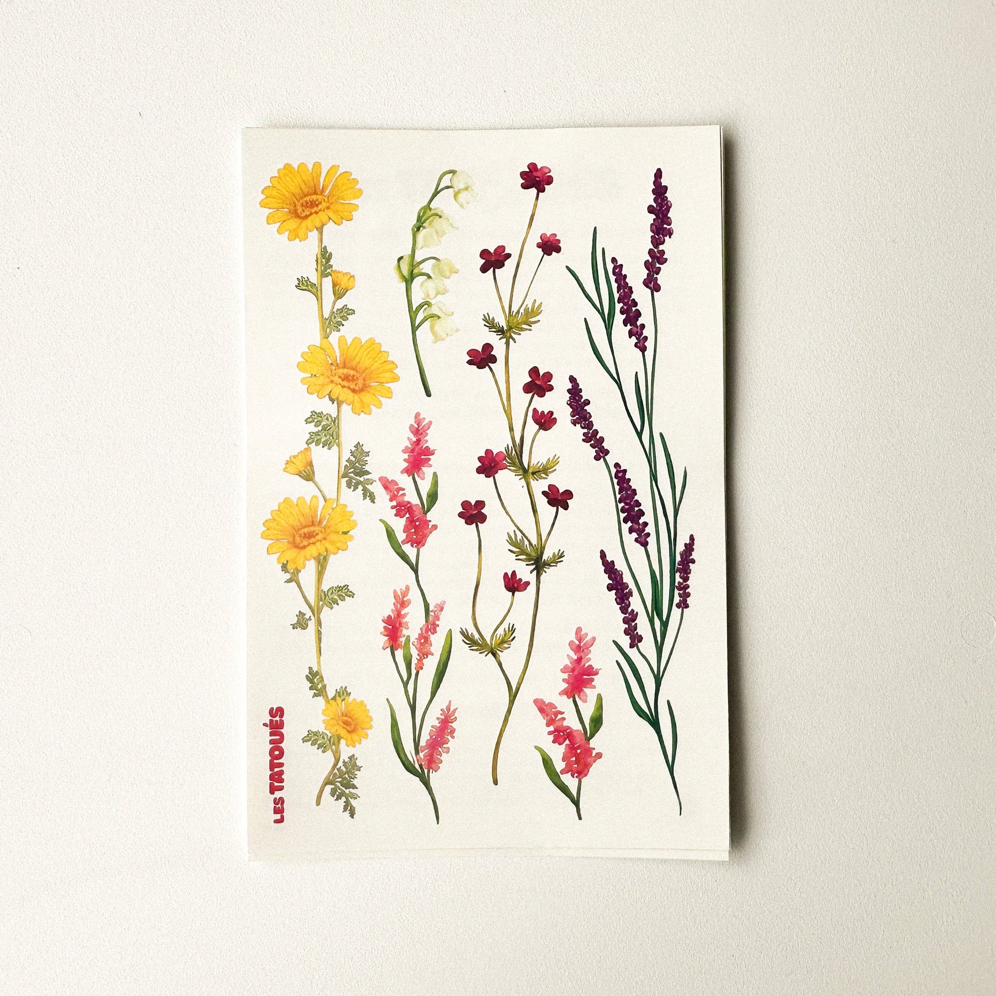 Les Tatoués - Wholesale Temporary Tattoo - Kids - Delicate Flowers - Temporary Tattoos1