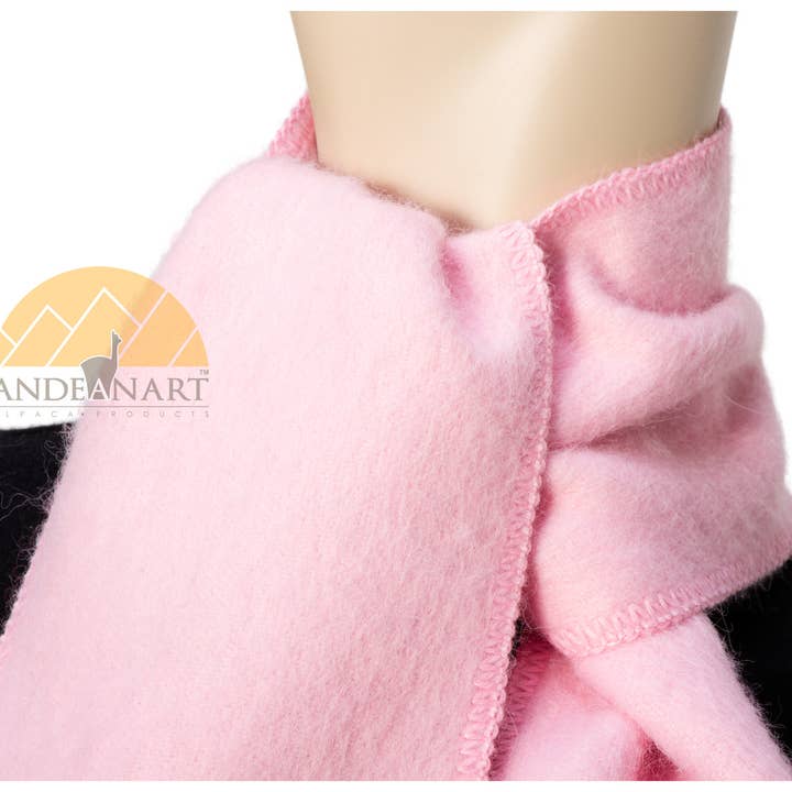 AndeanArt - Wholesale Scarf - Women's - Narrow Alpaca Scarf with Alpaca Figure Label / Tag - Alpaca34