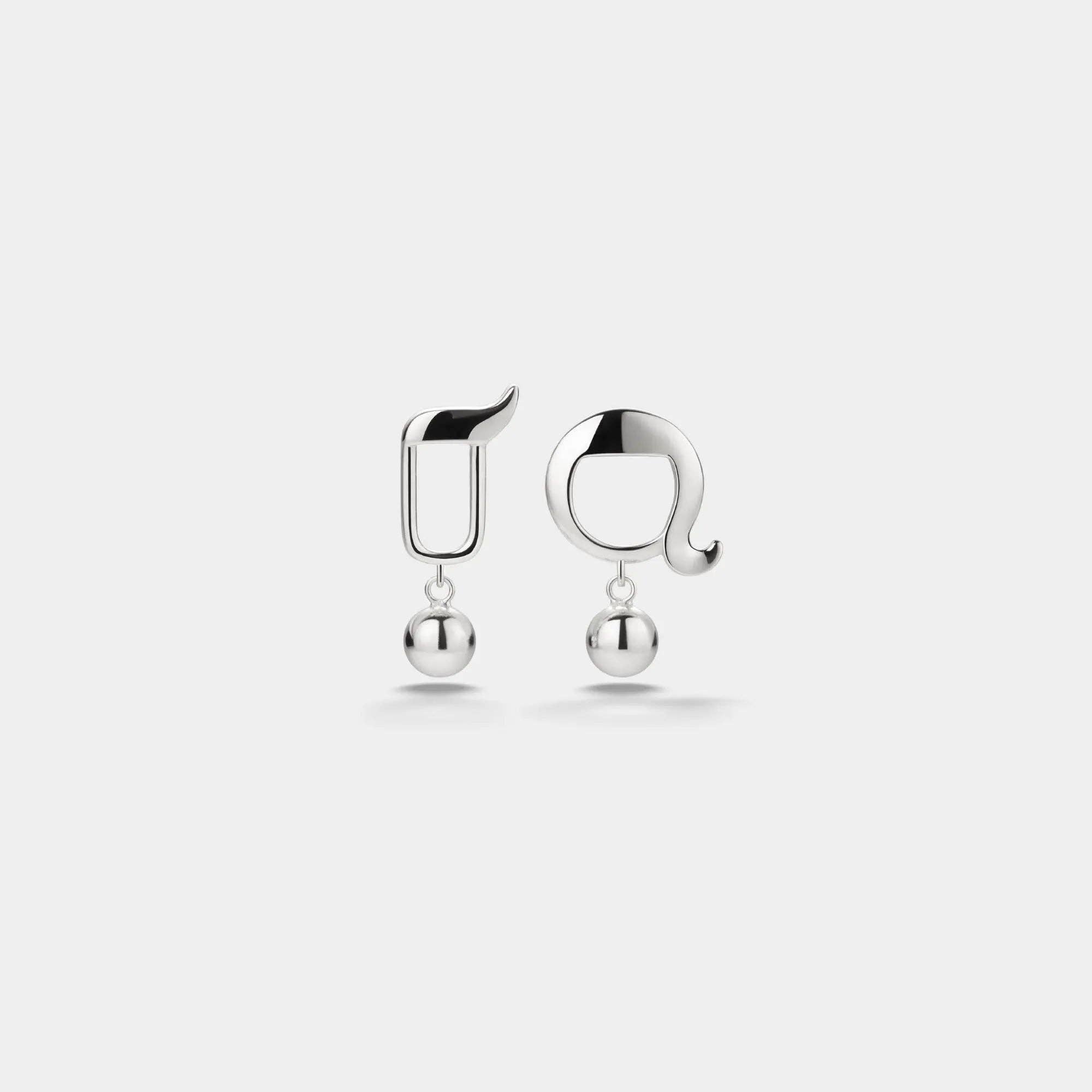 Perimade & Co. LLC - Wholesale Dangle Earrings - Mismatch Girl Boy Sign Drop Earrings in 925 Sterling Silver2