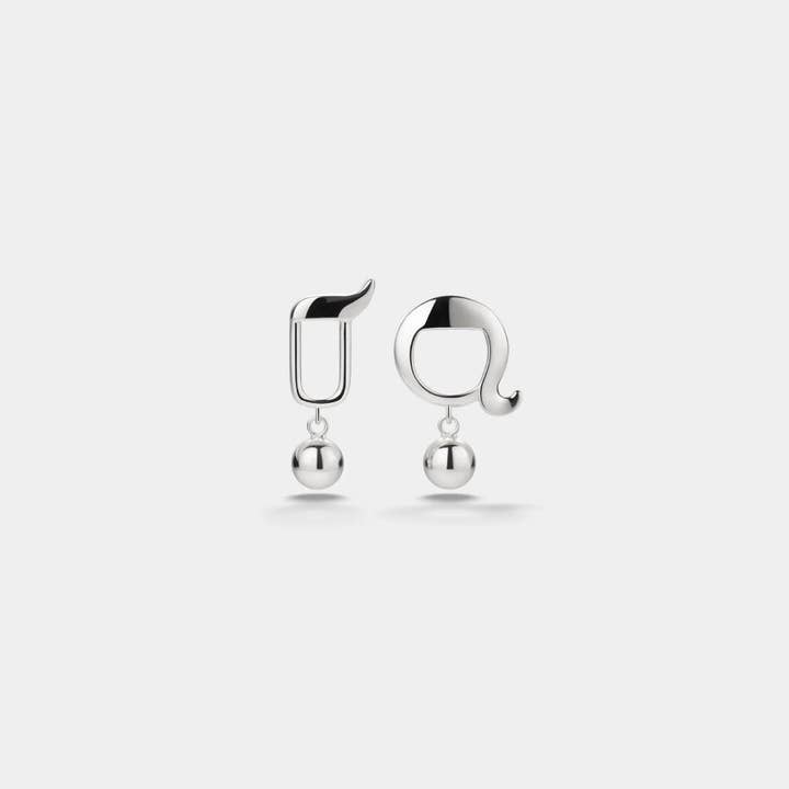 Perimade & Co. LLC - Wholesale Dangle Earrings - Mismatch Girl Boy Sign Drop Earrings in 925 Sterling Silver2