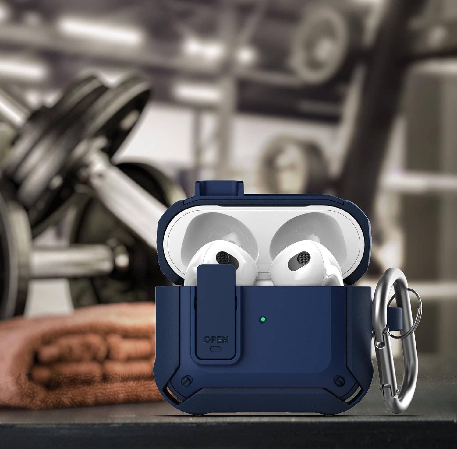 Infinite Basics - Wholesale Earphone/Headphone Case - Unisex - Compatible with Airpods Case 3rd Generation, Rugged Full-Body Protective Carrying Case with Keychain (Airpod 3 2021) Blue4