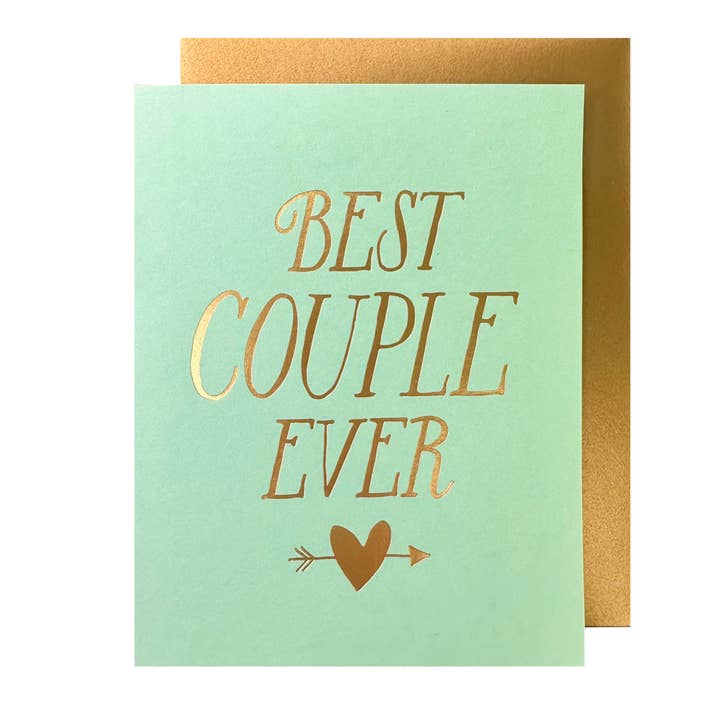 Carte de mariage pour couple pour la vente par The Social Type