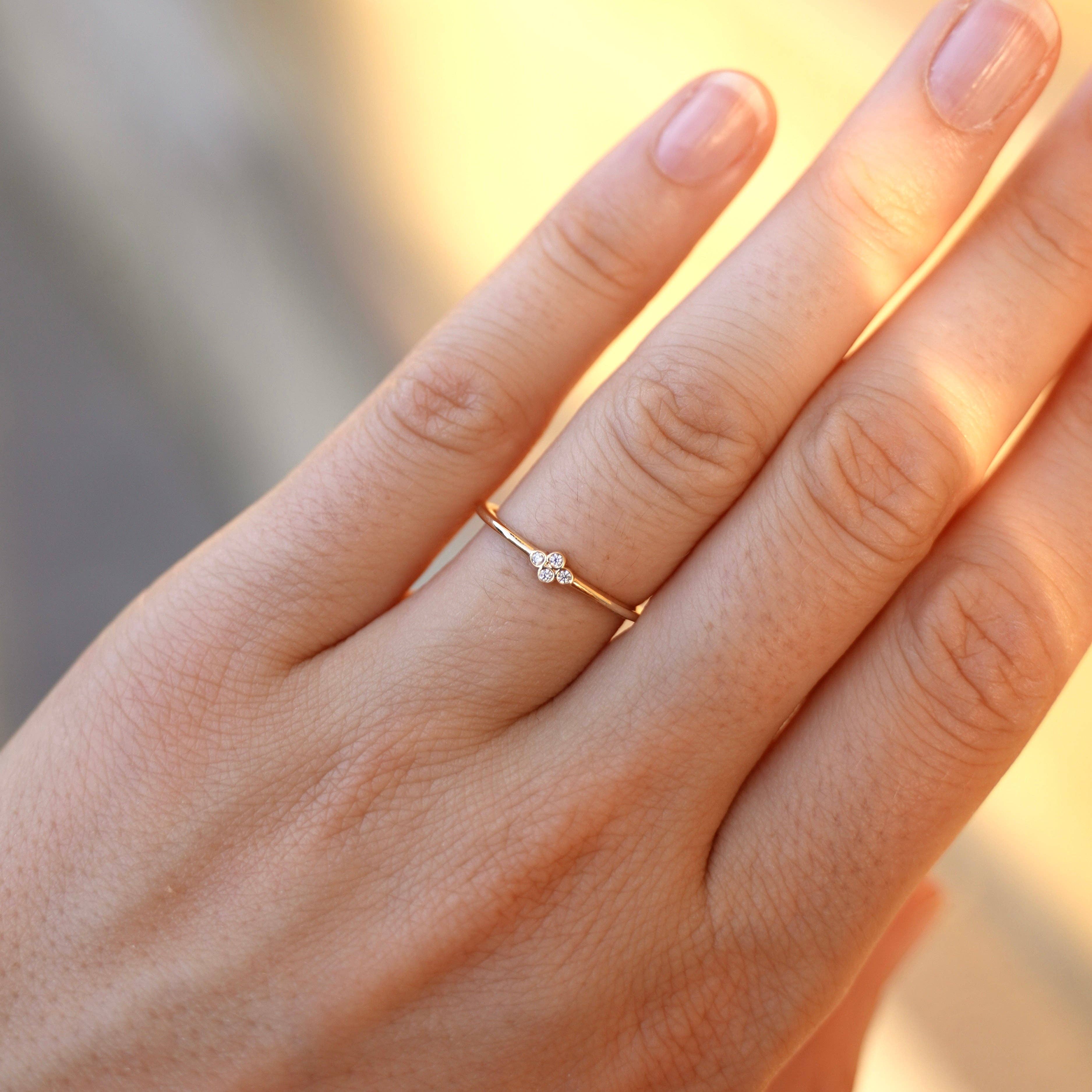 Meora Paris - Wholesale Multi-Stone Ring - 18k Gold Plated Glow Ring1