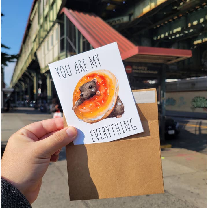 Santi of all Trades - Venta al por mayor Tarjetas de amor - Tarjeta de felicitación Everything Bagel | Lost in the City2