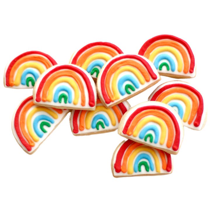Mini Rainbow Cookies for wholesale by Sweet Sanctions LLC