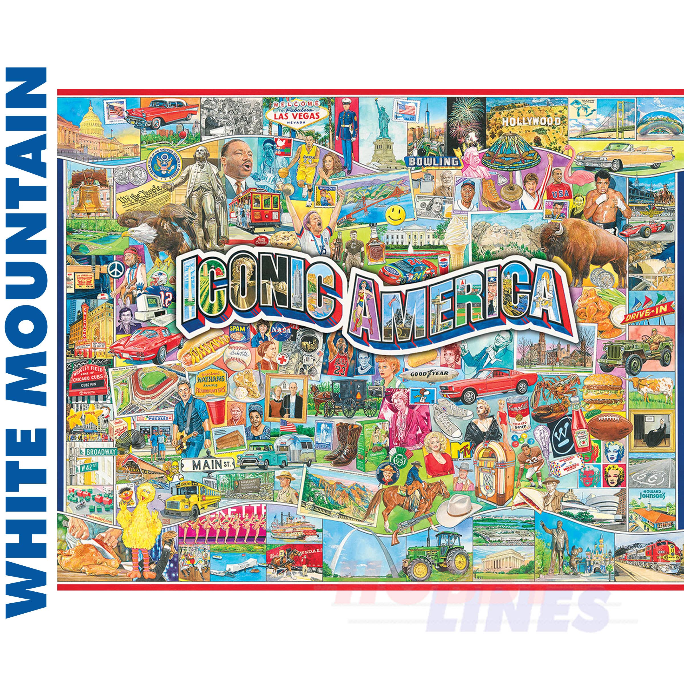 Hobby-lines – wholesale Puzzle – Adult – Iconic America 1000pc Puzzle | 1552pz1