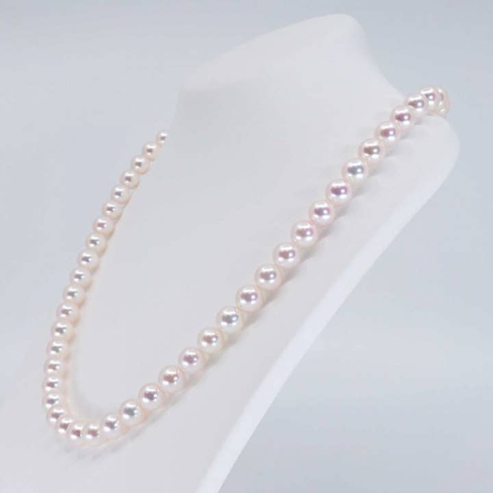 Hestia - Stunning Japanese Akoya AAA Necklace - 7.0x7.5Mm for wholesale by Amit Pearl Trading Company