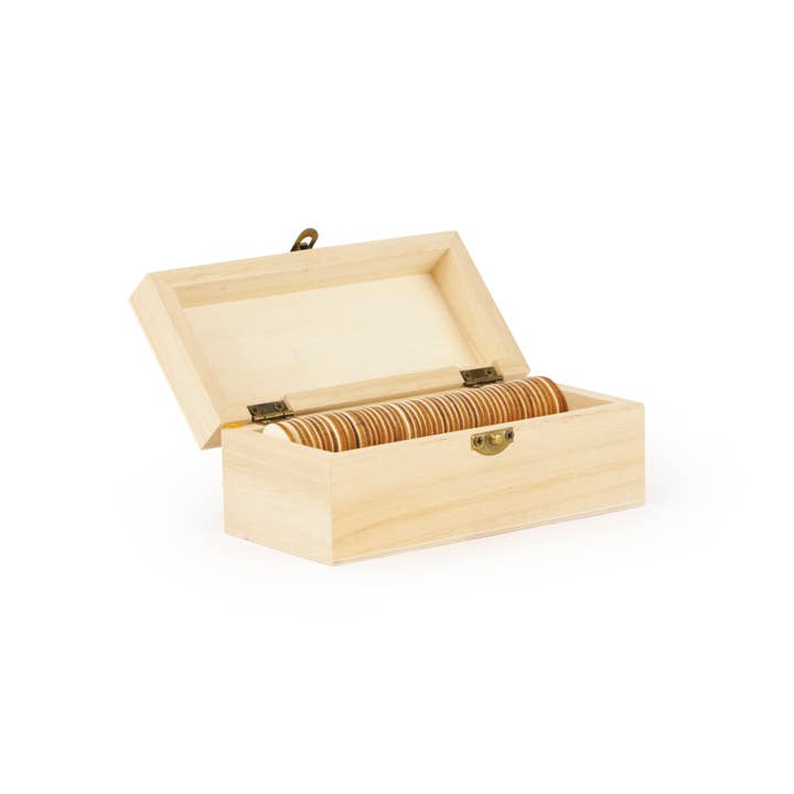 Graine Créative - Wholesale Ornament - MESSAGE BOX 50 WOODEN HEARTS 150x60x70mm1