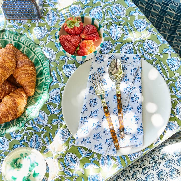 Walter G - Wholesale Dinner & Cloth Napkin - Sanganer Azure Napkins1