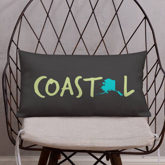 Coastal Alaska™ Beach Accent Pillow for wholesale by Coastal & Midwest State of Mind