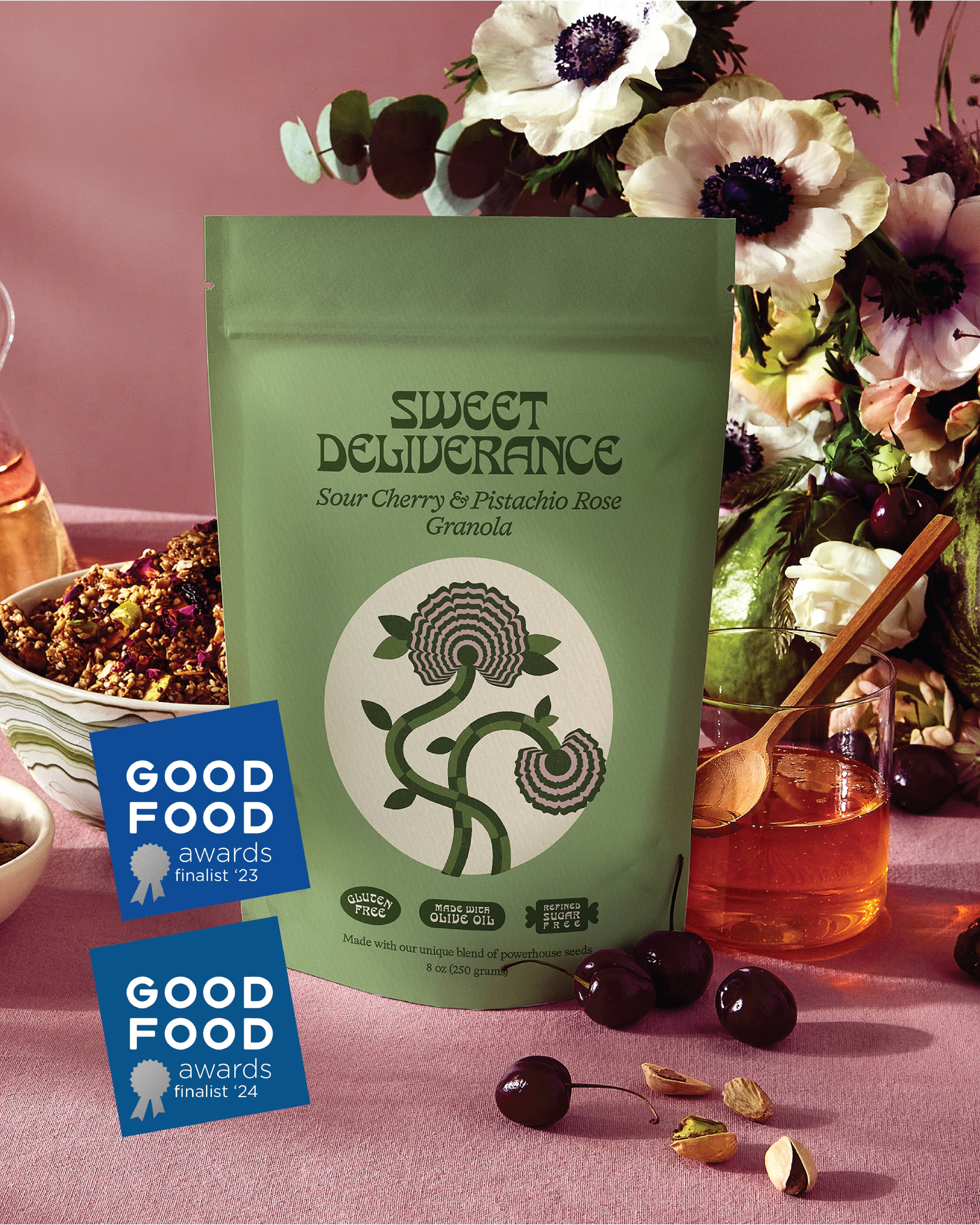 Sweet Deliverance - Wholesale Granola - Sour Cherry & Pistachio Rose Granola