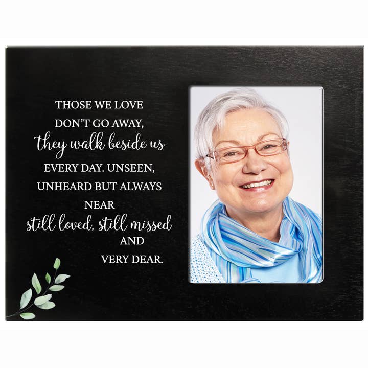LifeSong Milestones - Wholesale Picture Frame - Sympathy Memorial Photo Frame: Those We Love Walk Beside Us
