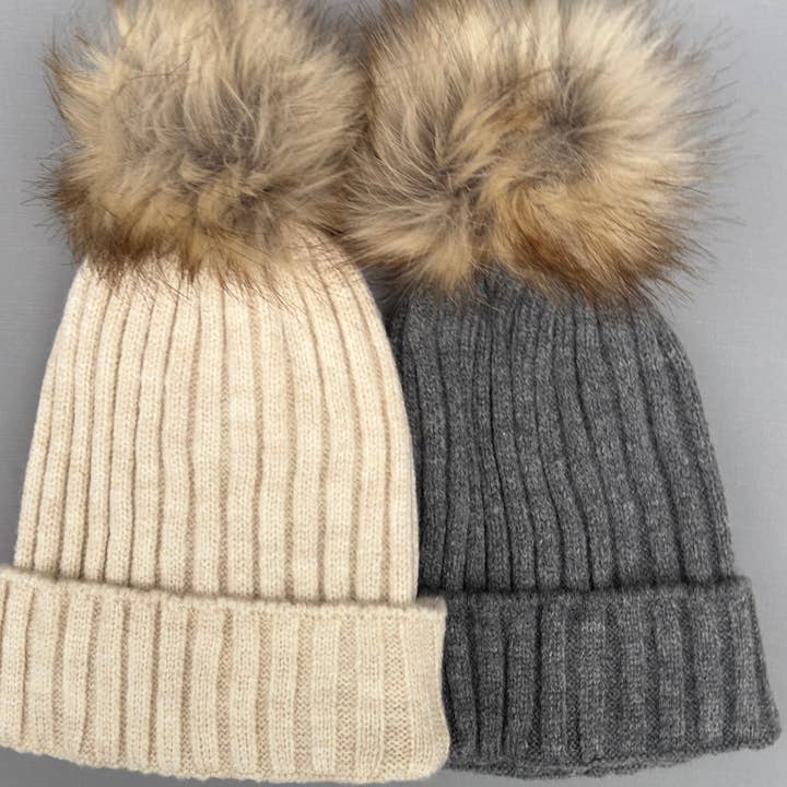 Himmelberg Baby - Wholesale Beanie - Unisex - Pom Pom Adult Beanie, Super Large Pom Poms, Bestseller