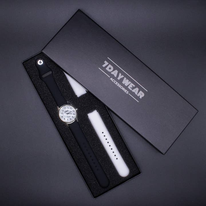 Natalia - Wholesale Wrist Watch - Women's - Interchangeable Silicone Wrist Watch (Analog - White Face)1