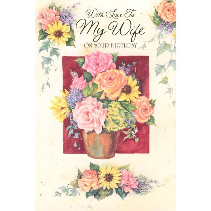 DICKENS INC. - Wholesale Birthday Card - Birthday Wife | SETC | LG | 3350-2