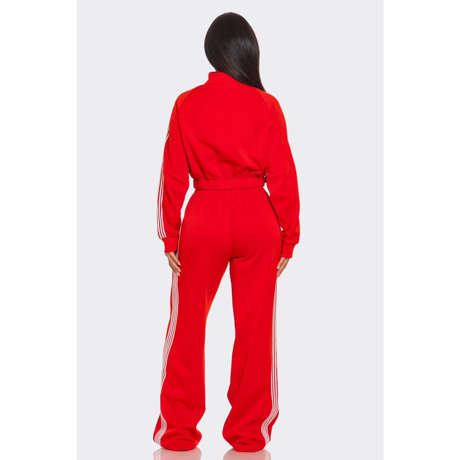 Style Up – wholesale Activewear set – Women′s – Side Striped Jacket and Track Pants Set3