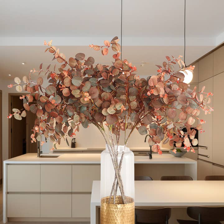 ACNITE(We cover U.S. import duties) - Wholesale Artificial Flowers - Artificial eucalyptus branch flower decor leaves stem4