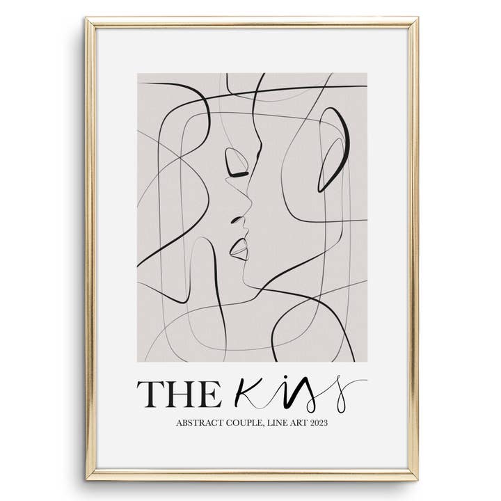 Poster 'The Kiss' für den Großhandel von Tales by Jen