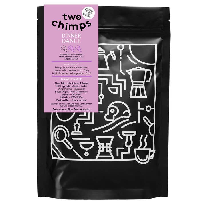 Single Origin Coffee – Ethiopia Decaf -125g - Hamper Sized for wholesale by Two Chimps Coffee