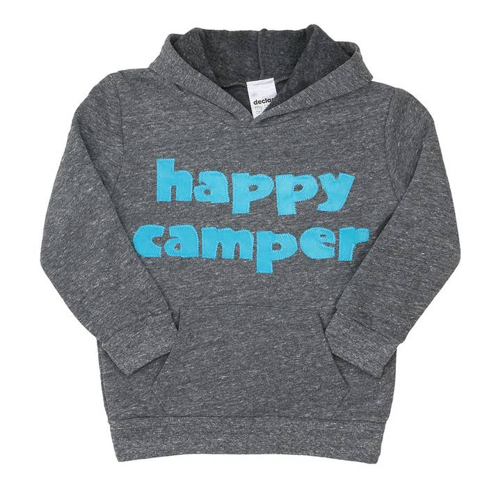Kids Happy Camper Fleece Hoodie for wholesale by declan