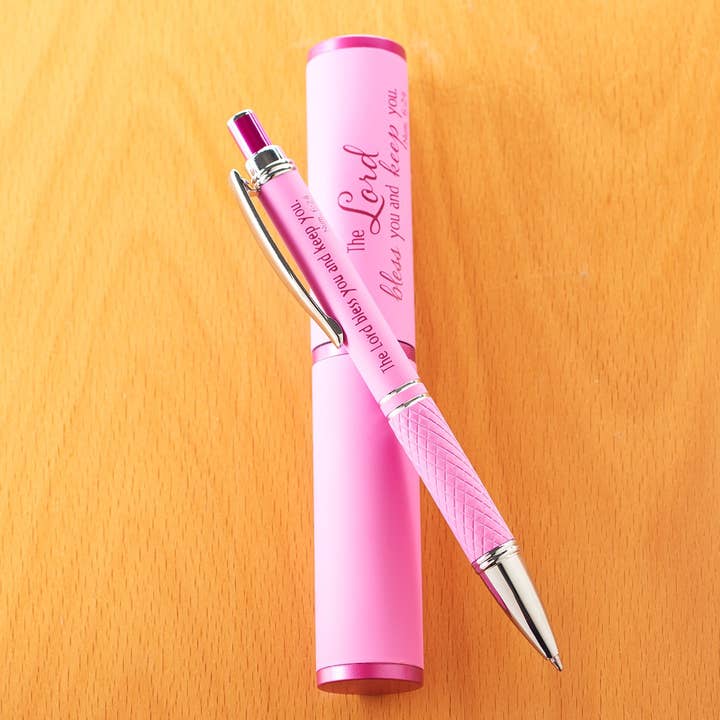Christian Art Gifts - Wholesale Pen - Stylish Pen & Case 30pc Pre-Packed Cardboard Merchandiser