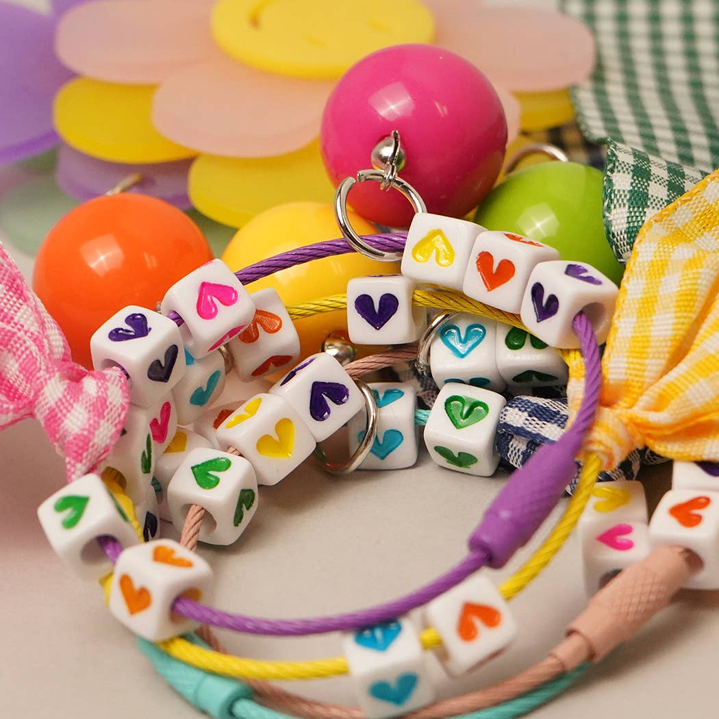 Fashion City – Porta-chaves - Mulher por atacado – Bolsa de Chaveiro Happy Face Flower xadrez com Arco Charme7