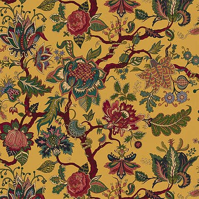 Papel de Parede Eden em Amarelo Mostarda por atacado de Wear the Walls