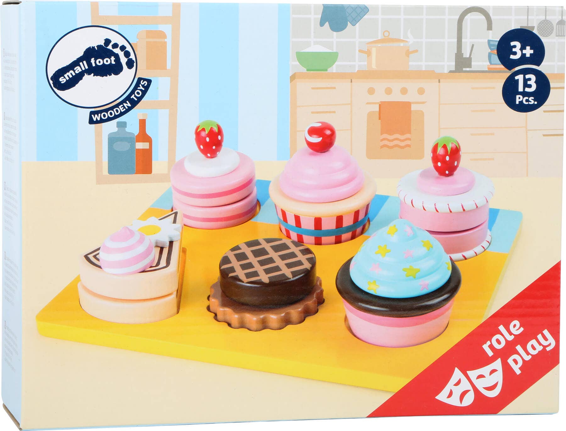small foot - Wholesale Speelgoedset - Kinderen - Snijset voor cupcakes en taarten2