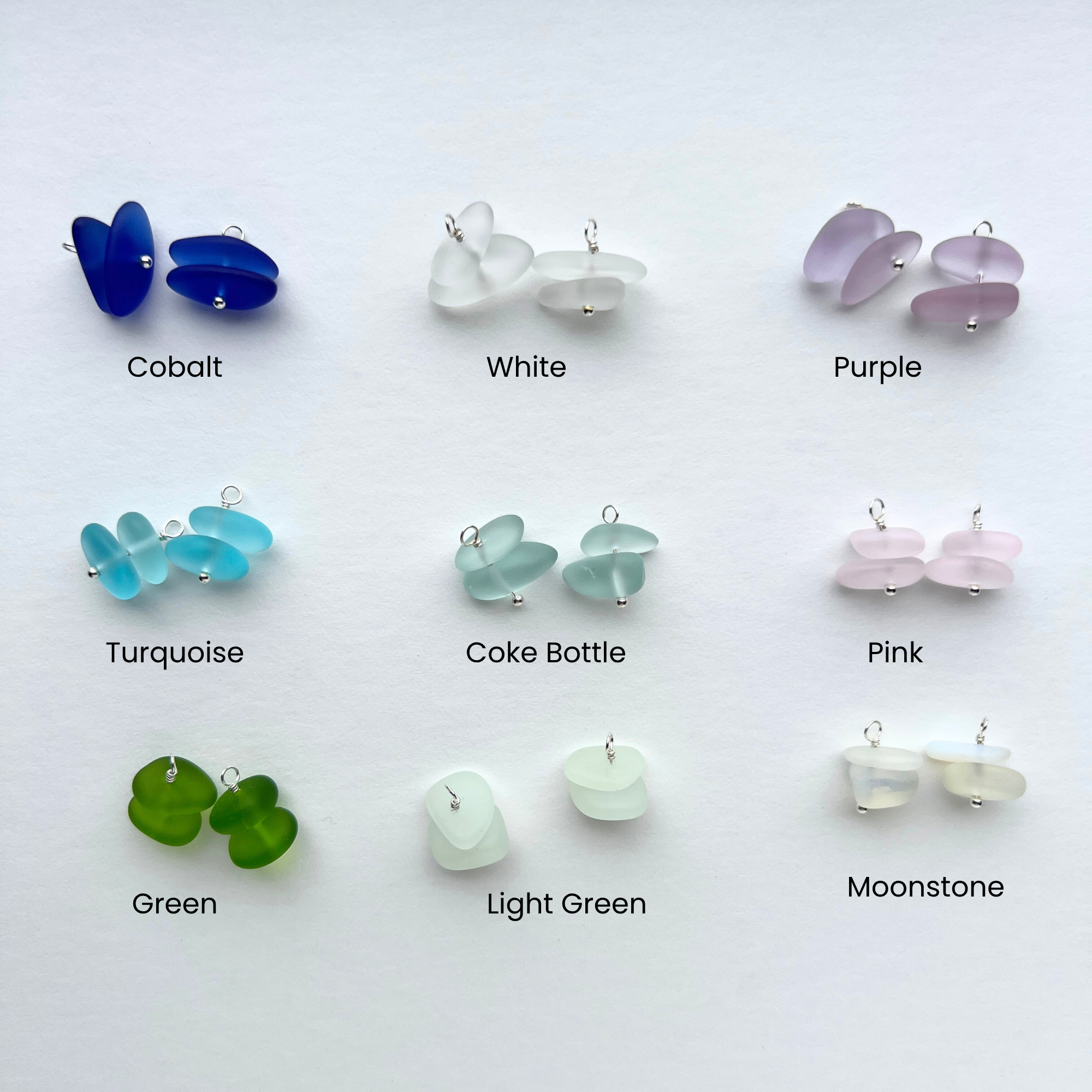 Generosity Company - Wholesale Pendant/Charm Necklace - Sea Glass Necklace 18" Gold Chain4