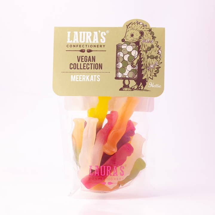 Pochette de Suricates Végans de Laura - 127g pour la vente par The Bottled Baking Co.